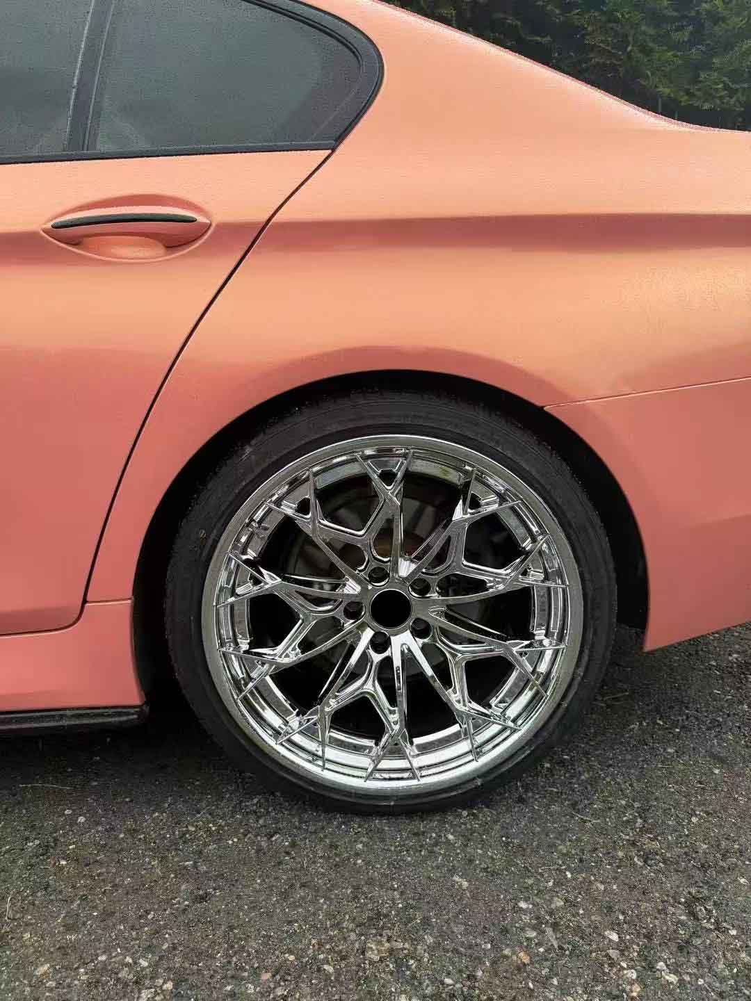Chrome forged wheels one piece