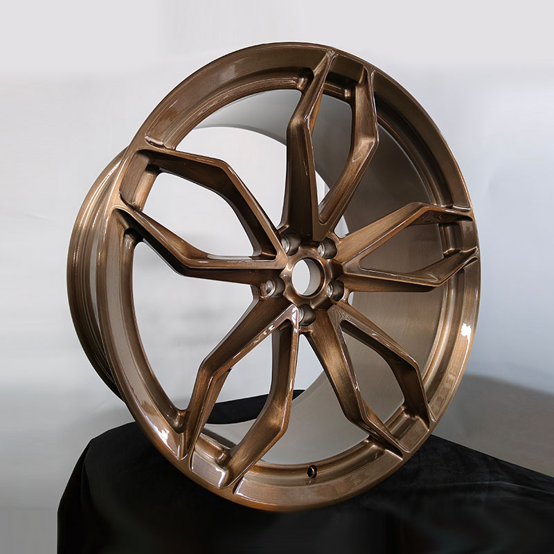 Brushed bronze pne piece wheel