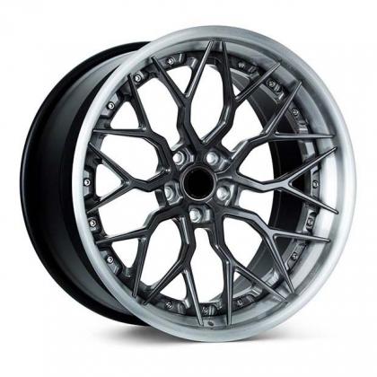 three- piece alloy forged wheel rim